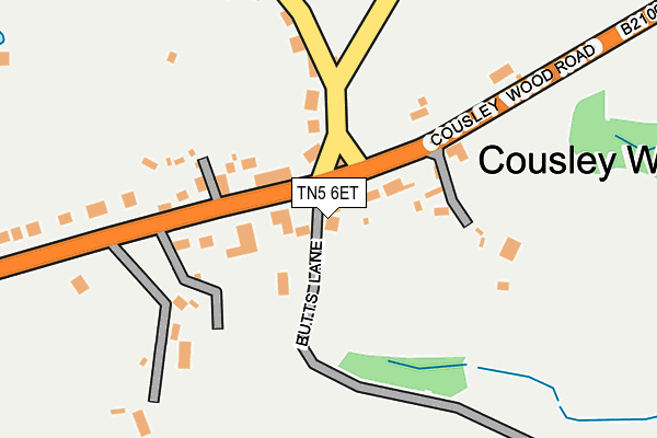 TN5 6ET map - OS OpenMap – Local (Ordnance Survey)