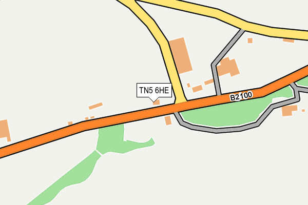 TN5 6HE map - OS OpenMap – Local (Ordnance Survey)