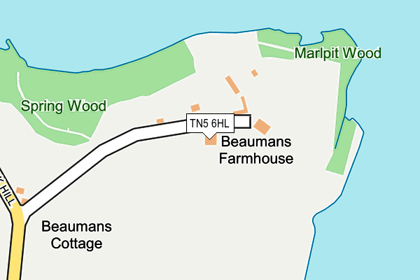 TN5 6HL map - OS OpenMap – Local (Ordnance Survey)