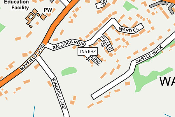 TN5 6HZ map - OS OpenMap – Local (Ordnance Survey)