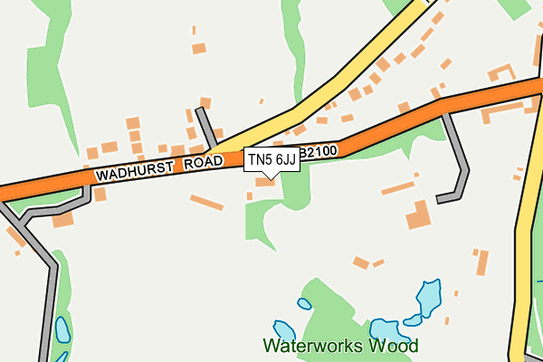 TN5 6JJ map - OS OpenMap – Local (Ordnance Survey)