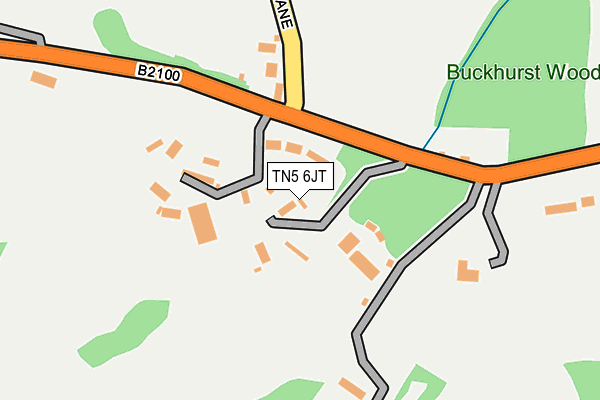 TN5 6JT map - OS OpenMap – Local (Ordnance Survey)