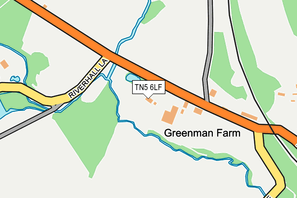 TN5 6LF map - OS OpenMap – Local (Ordnance Survey)
