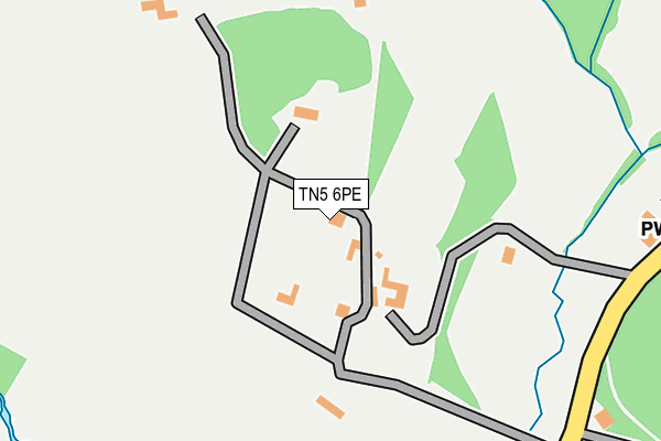 TN5 6PE map - OS OpenMap – Local (Ordnance Survey)