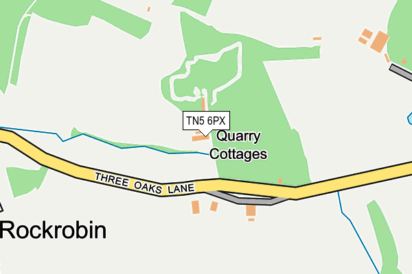 TN5 6PX map - OS OpenMap – Local (Ordnance Survey)