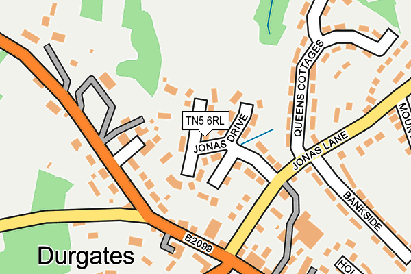 TN5 6RL map - OS OpenMap – Local (Ordnance Survey)