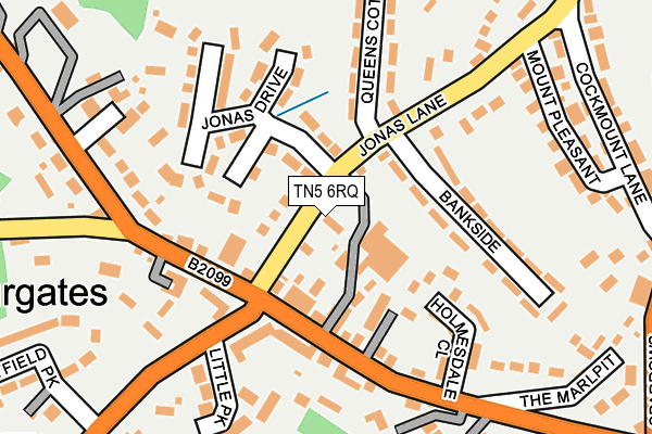 TN5 6RQ map - OS OpenMap – Local (Ordnance Survey)