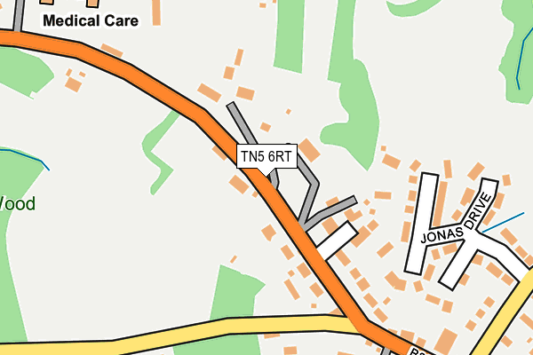 TN5 6RT map - OS OpenMap – Local (Ordnance Survey)