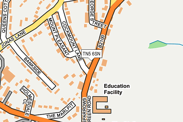 TN5 6SN map - OS OpenMap – Local (Ordnance Survey)