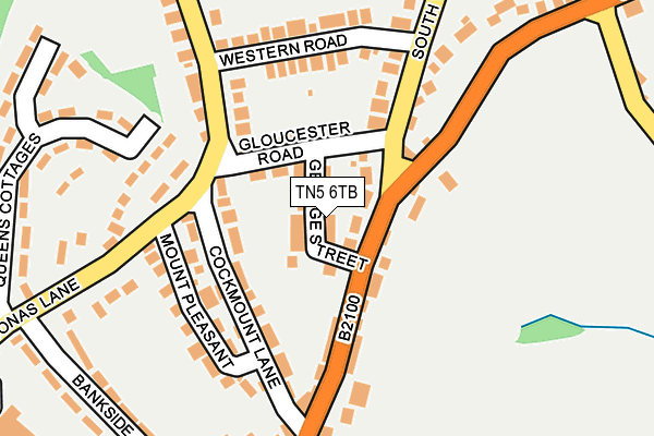 TN5 6TB map - OS OpenMap – Local (Ordnance Survey)