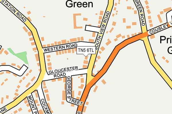 TN5 6TL map - OS OpenMap – Local (Ordnance Survey)