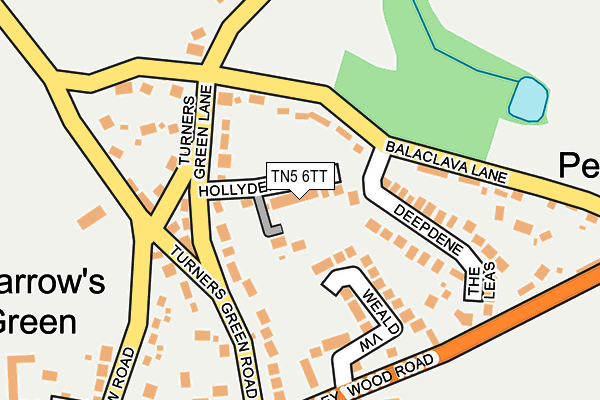 TN5 6TT map - OS OpenMap – Local (Ordnance Survey)