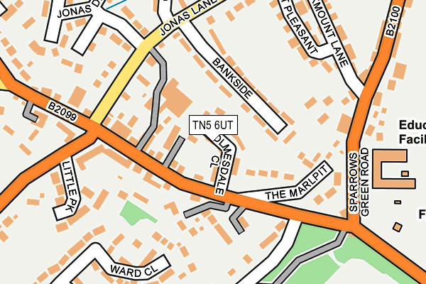 TN5 6UT map - OS OpenMap – Local (Ordnance Survey)