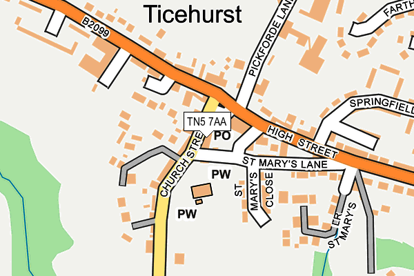 Map of TICEHURST PHARMACY LIMITED at local scale