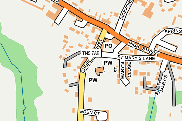 TN5 7AB map - OS OpenMap – Local (Ordnance Survey)