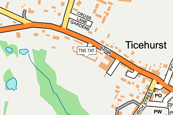 TN5 7AT map - OS OpenMap – Local (Ordnance Survey)