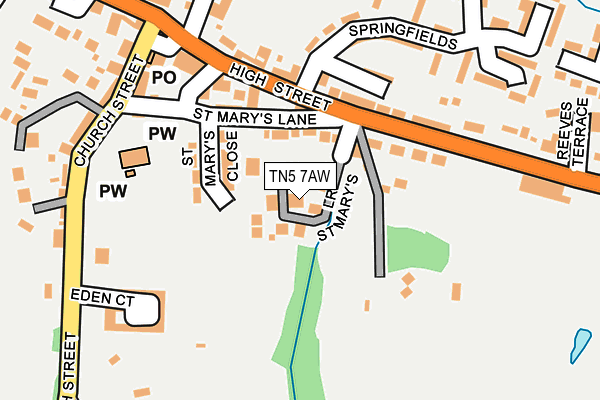 TN5 7AW map - OS OpenMap – Local (Ordnance Survey)