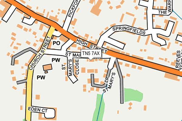 TN5 7AX map - OS OpenMap – Local (Ordnance Survey)