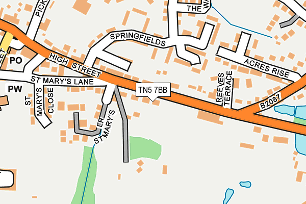 TN5 7BB map - OS OpenMap – Local (Ordnance Survey)