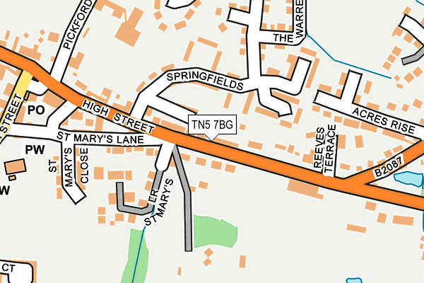 TN5 7BG map - OS OpenMap – Local (Ordnance Survey)