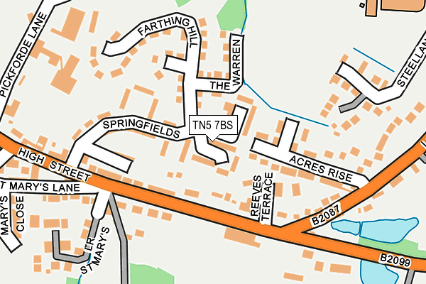 TN5 7BS map - OS OpenMap – Local (Ordnance Survey)