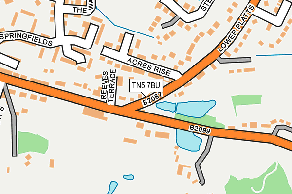 TN5 7BU map - OS OpenMap – Local (Ordnance Survey)