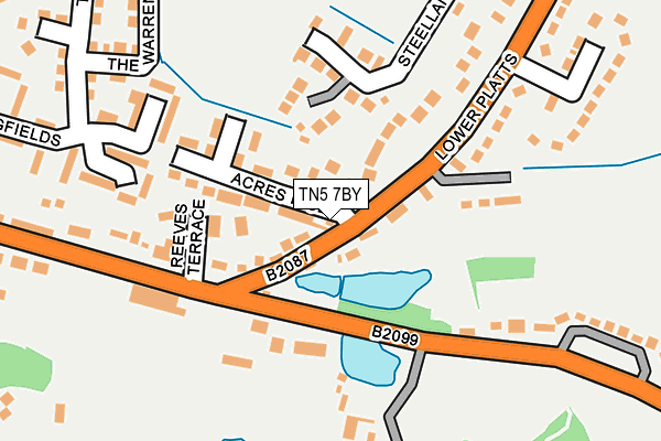 TN5 7BY map - OS OpenMap – Local (Ordnance Survey)