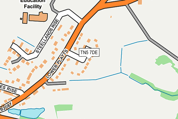 TN5 7DE map - OS OpenMap – Local (Ordnance Survey)