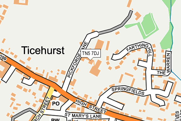 TN5 7DJ map - OS OpenMap – Local (Ordnance Survey)