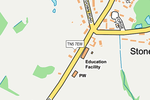 TN5 7EW map - OS OpenMap – Local (Ordnance Survey)