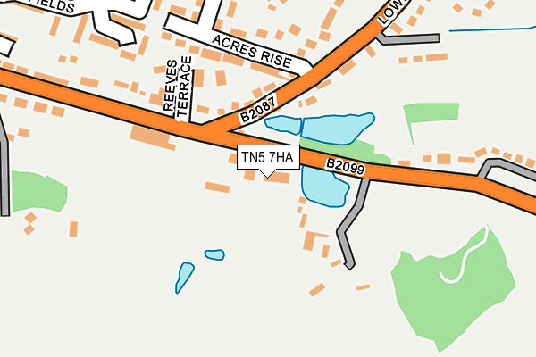 TN5 7HA map - OS OpenMap – Local (Ordnance Survey)