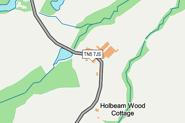 TN5 7JS map - OS OpenMap – Local (Ordnance Survey)