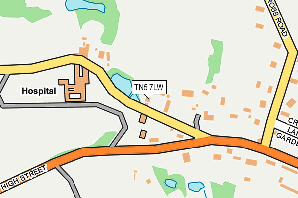 TN5 7LW map - OS OpenMap – Local (Ordnance Survey)