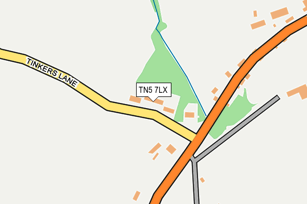TN5 7LX map - OS OpenMap – Local (Ordnance Survey)