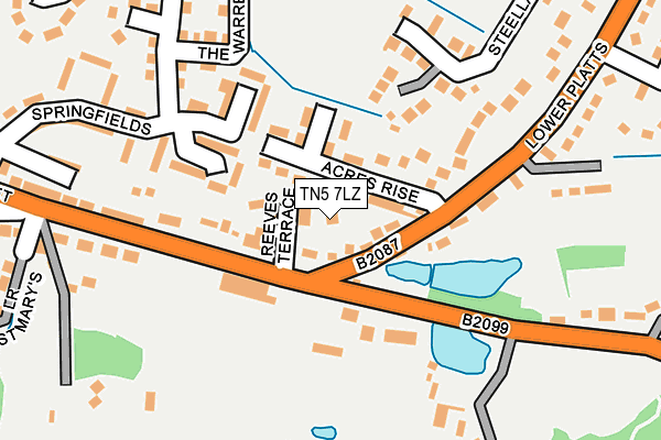 TN5 7LZ map - OS OpenMap – Local (Ordnance Survey)