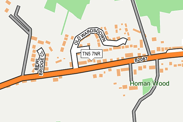 TN5 7NR map - OS OpenMap – Local (Ordnance Survey)