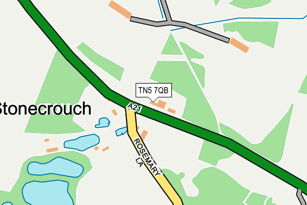 TN5 7QB map - OS OpenMap – Local (Ordnance Survey)