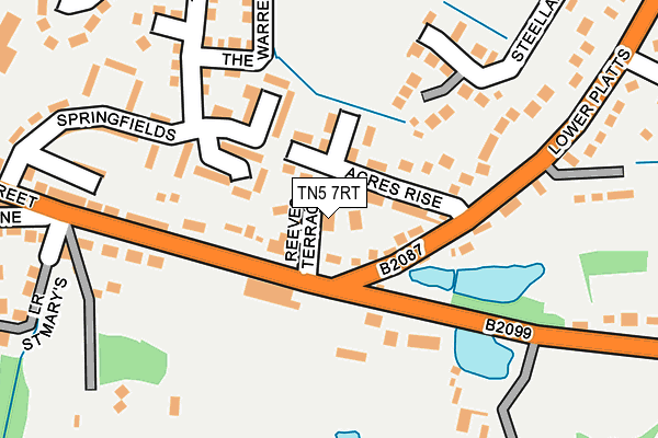 TN5 7RT map - OS OpenMap – Local (Ordnance Survey)