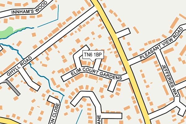 TN6 1BP map - OS OpenMap – Local (Ordnance Survey)