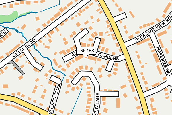 TN6 1BS map - OS OpenMap – Local (Ordnance Survey)