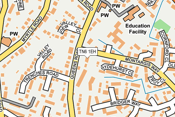 TN6 1EH map - OS OpenMap – Local (Ordnance Survey)