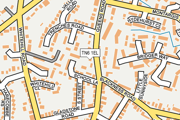 TN6 1EL map - OS OpenMap – Local (Ordnance Survey)