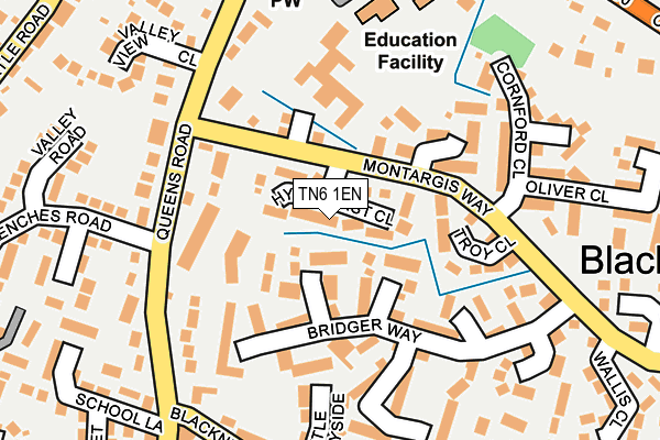 TN6 1EN map - OS OpenMap – Local (Ordnance Survey)