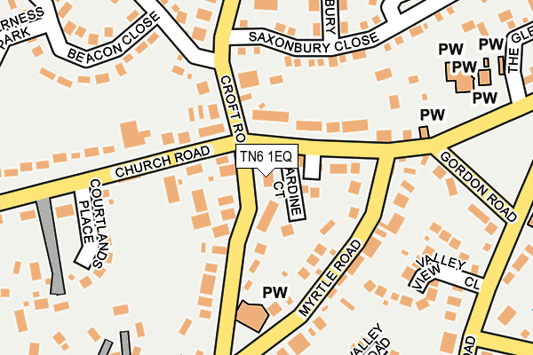 TN6 1EQ map - OS OpenMap – Local (Ordnance Survey)