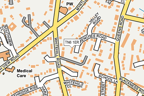 TN6 1ER map - OS OpenMap – Local (Ordnance Survey)
