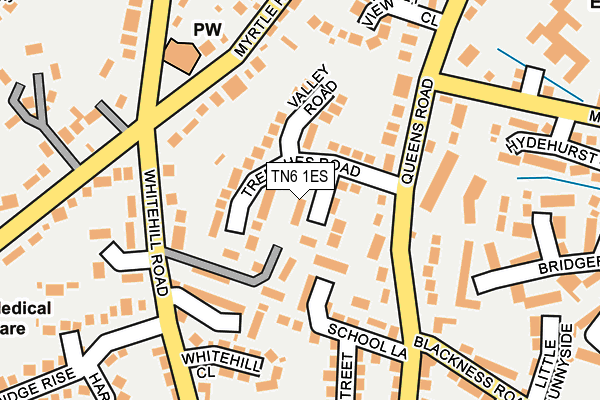 TN6 1ES map - OS OpenMap – Local (Ordnance Survey)