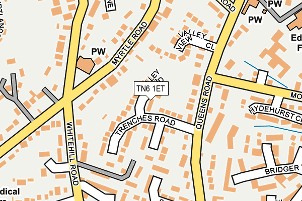 TN6 1ET map - OS OpenMap – Local (Ordnance Survey)