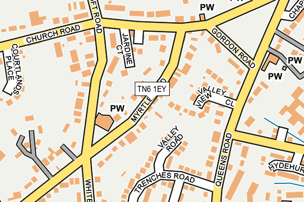 TN6 1EY map - OS OpenMap – Local (Ordnance Survey)