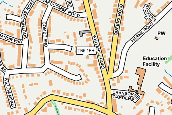 Map of SHERLOCK COURT (CROWBOROUGH) LIMITED at local scale