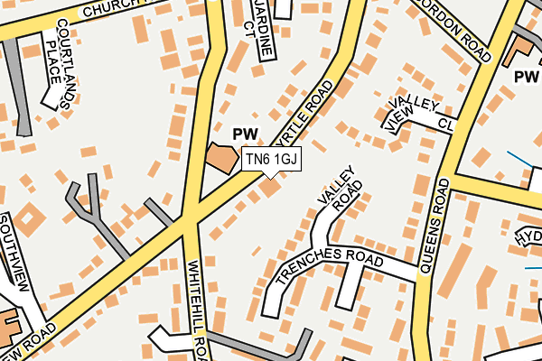 TN6 1GJ map - OS OpenMap – Local (Ordnance Survey)